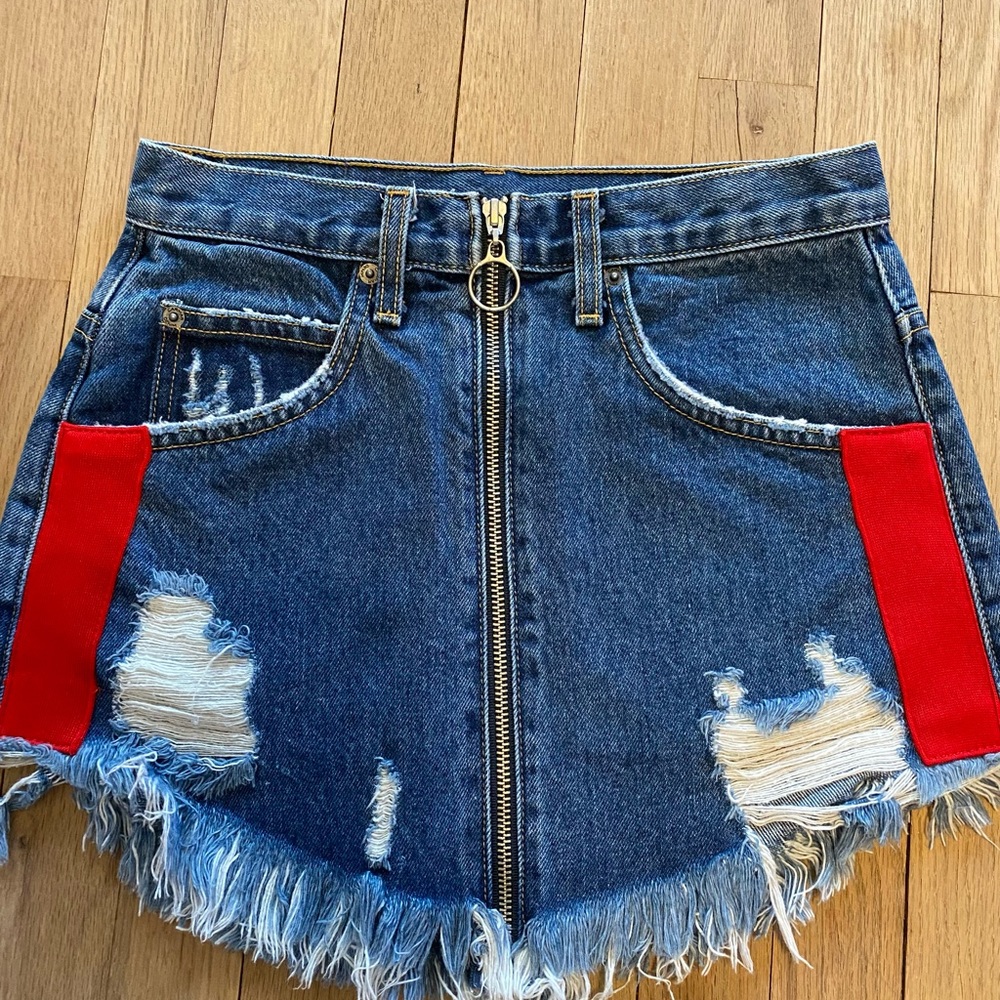 Carmar denim skirt